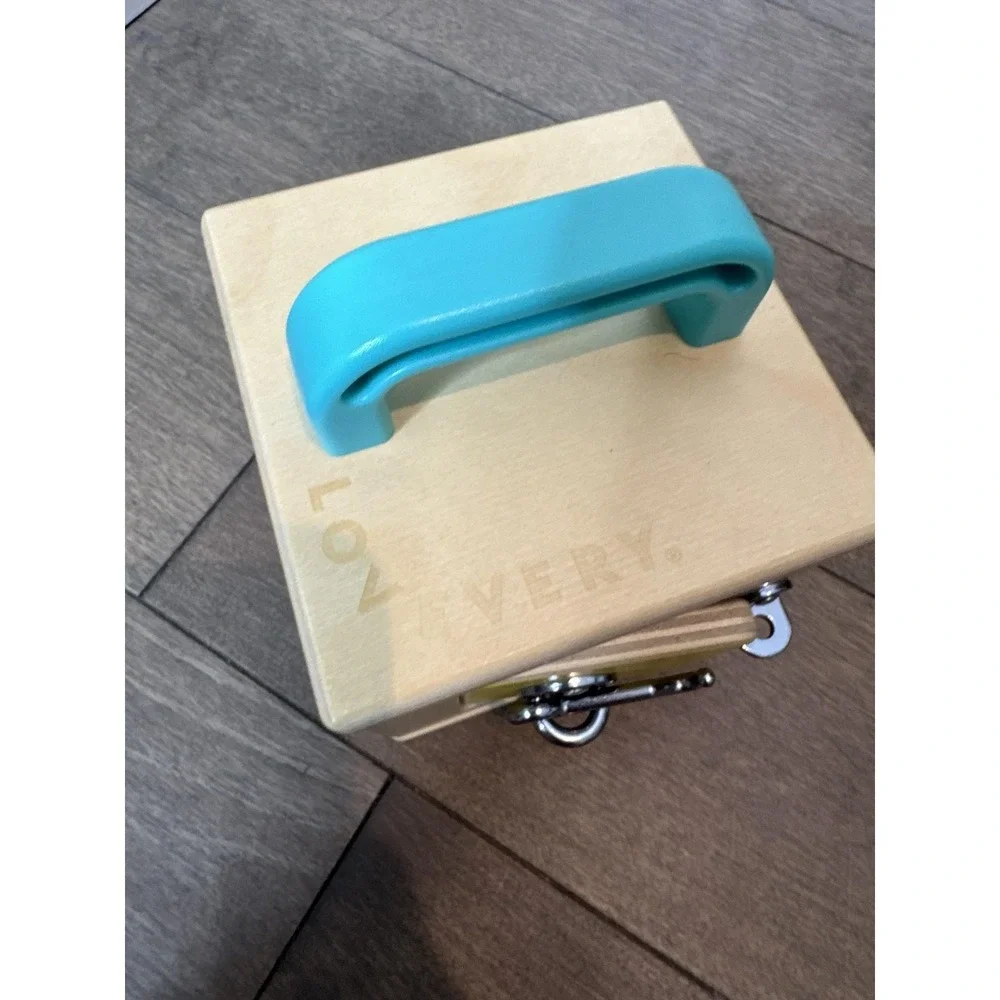 Lovevery Wooden Lock Box‎ Latch Cube Montessori Toddler Toy Fine Motor Kids